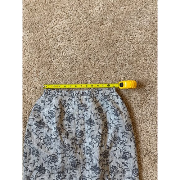 VTG Harve Benard 100% Linen Size 6 Women's Maxi Skirt Fairy Grunge 90s Floral - Picture 4 of 6